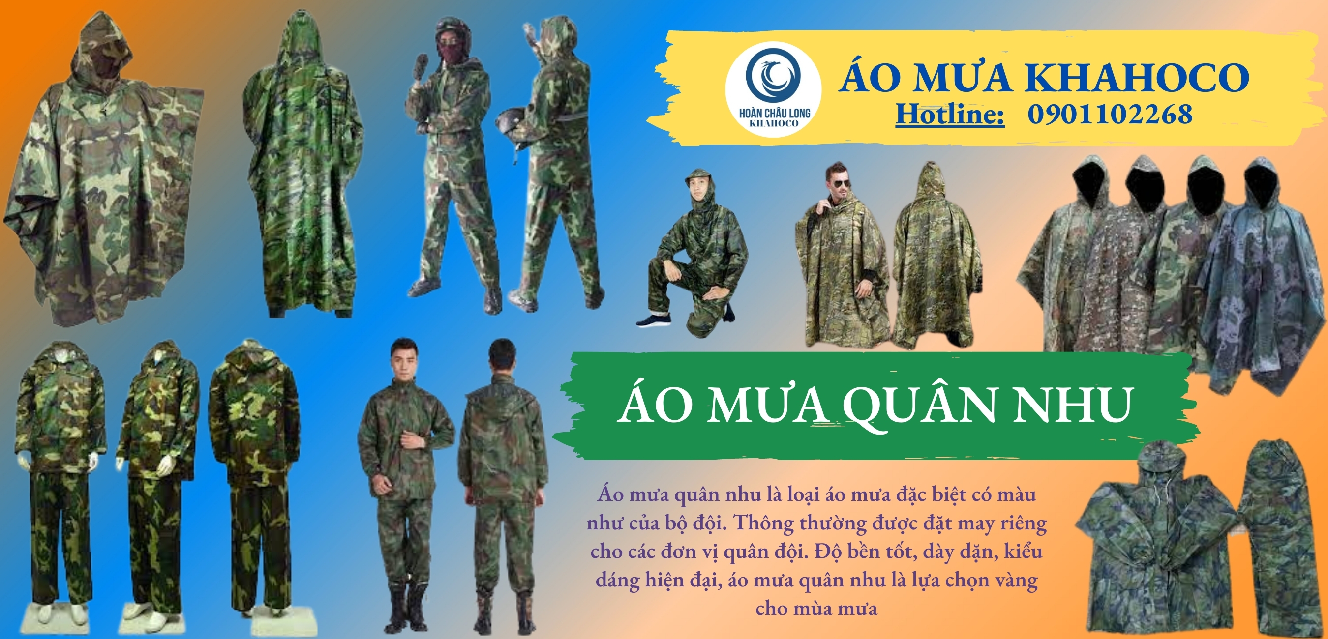 áo mưa quân nhu